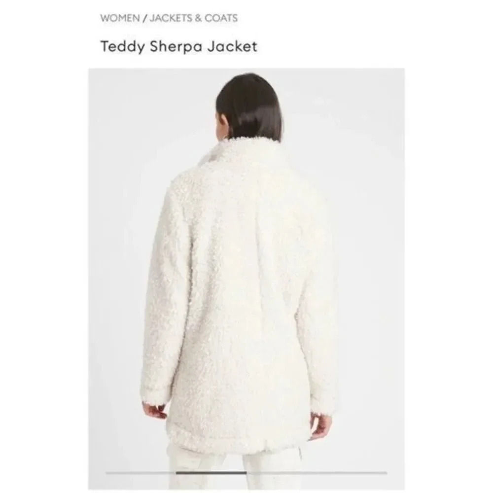 - Banana Republic factory Teddy Sherpa Jacket - Picture 6 of 9
